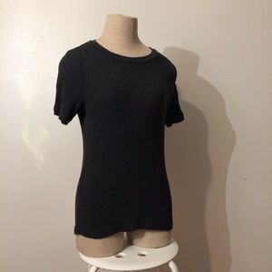Dark Grey H&M ribbed shirt - size M